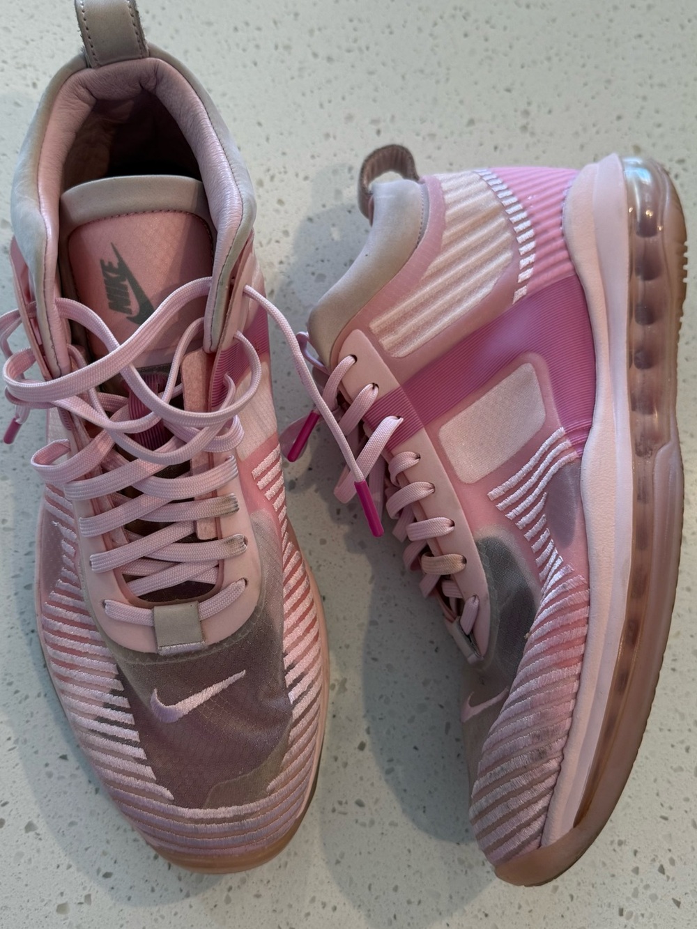 9.5 Nike LeBron X John Elliott Icon QS Basketball Shoes Tulip Pink Women’s